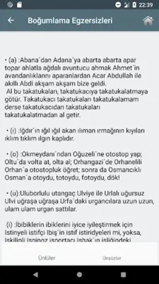 Diksiyon ve Güzel Konuşma android App screenshot 1