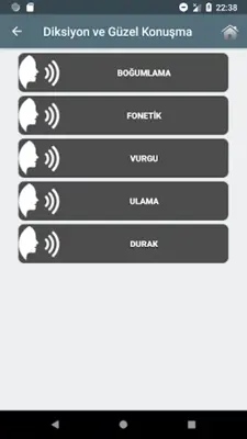 Diksiyon ve Güzel Konuşma android App screenshot 2